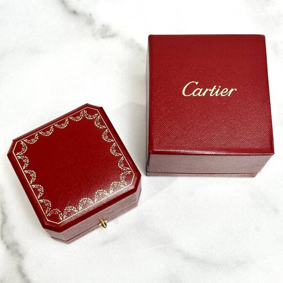Cartier Signature Love Ring Box Red Travel Case Empty Box - Picture 4 of 5
